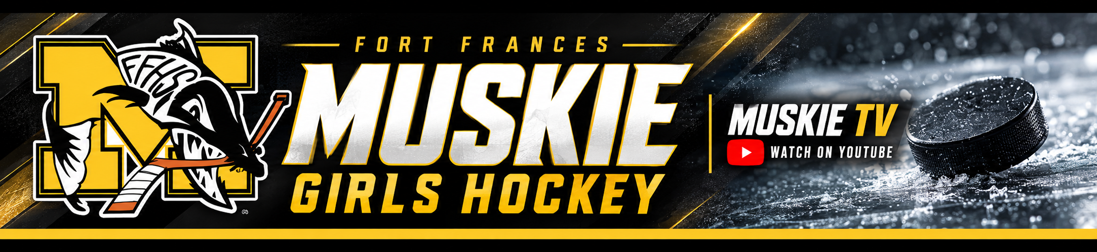 Muskie Girls Hockey Banner